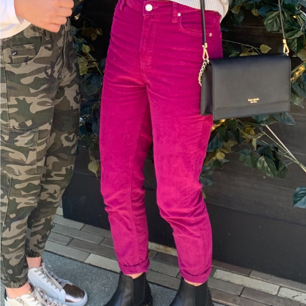 Women's Pink Corduroy Jeans